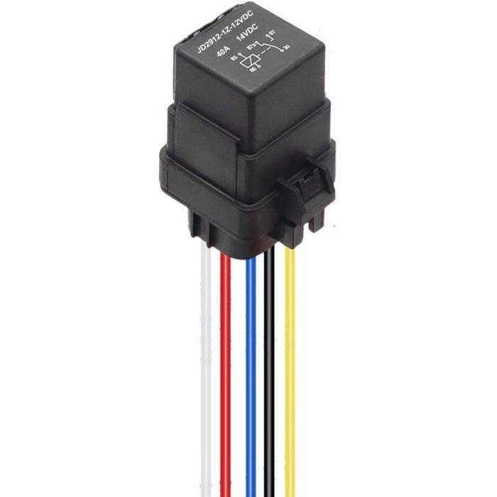 Relé automotriz TUNC 2 piezas de relé de 5 pines 12V 80A JD2912-1Z-12VDC 80A 14VDC SPDT | Bodega Relé automotriz TUNC 2 piezas de relé de 5 pines 12V 80A JD2912-1Z-12VDC 80A 14VDC SPDT | Bodega