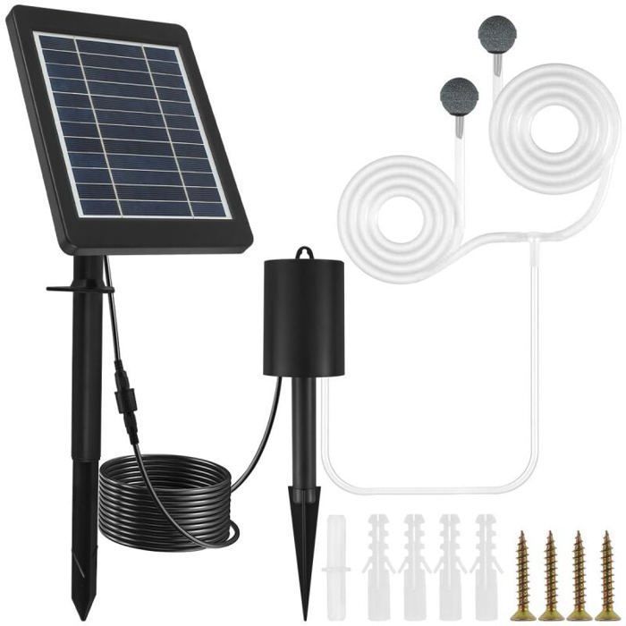 Pompe Solaire De Bassin Pompe Solaire De Bassin 3W 3 Modes Pompe à Air - 10