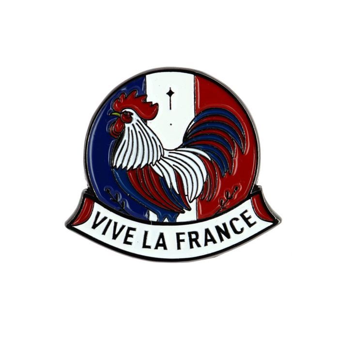 CLJ - Pins - Coq Vive la France - bleu blanc rouge - Unisexe - Animaux - qualité de finition - Epingle - Broche - Badge - PINS PAT CLJ - Pins - Coq Vive la France - bleu blanc rouge - Unisexe - Animaux - qualité de finition - Epingle - Broche - Badge - PINS PAT
