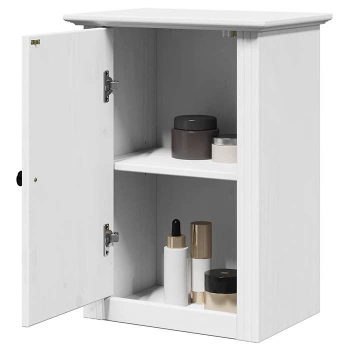 Armoire murale de salle de bain - armoire de sol - Meuble de rangement et détagère BODO blanc 44x30x60 cm - 44x30x60 cm