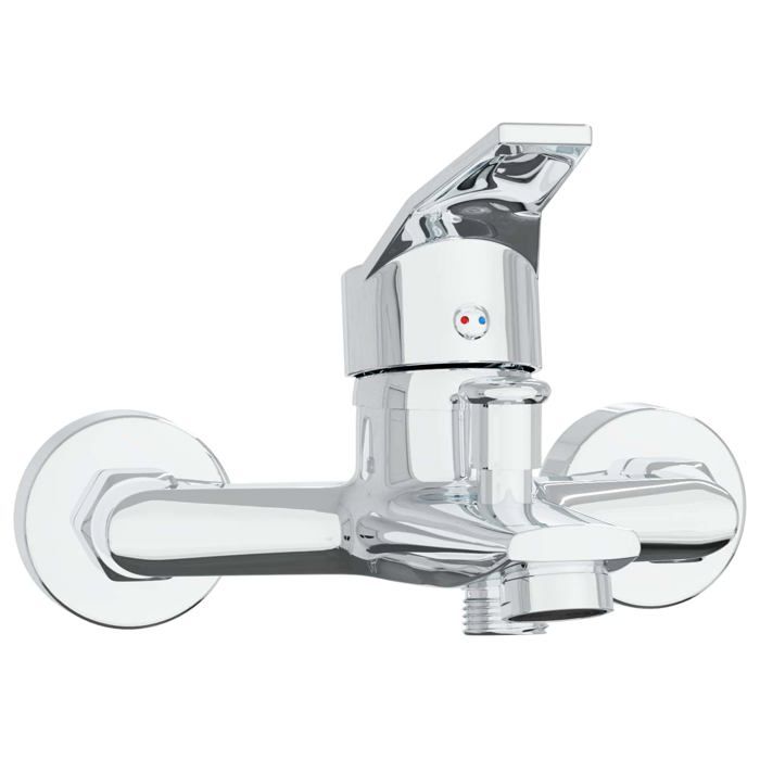 Robinet de douche moderne - vidaXL - Chrome - Laiton résistant à la chaleur - 175x135x410 cm - G 1/2 pouces