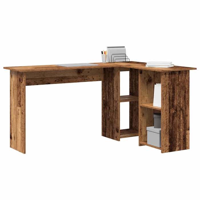 Bureau Marron CLOUD Table à écrire Pour 1 personne Bois Ancien 142x102x73 cm bois dingénierie BBB872