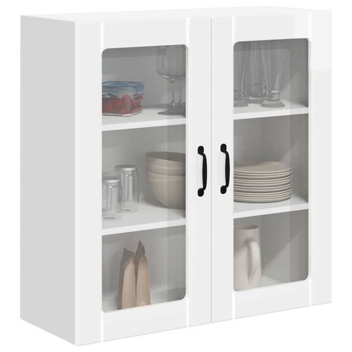 En solde Buffet de cuisine( 1 pc) Meuble bas/Armoire rangement Blanc brillant 80x31x80 cm A1804