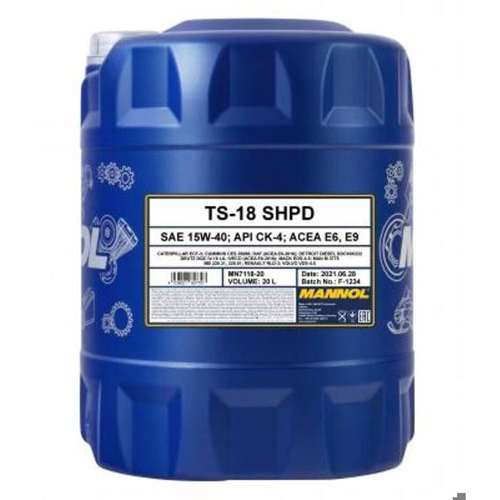 Huile moteur 15W40 CK-4/E6 - 20L MN7118-20