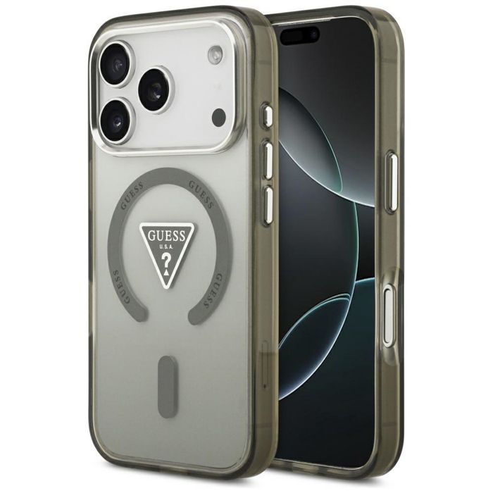Coque Guess IML Gradient Triangle Logo MagSafe pour iPhone 17 Pro Max