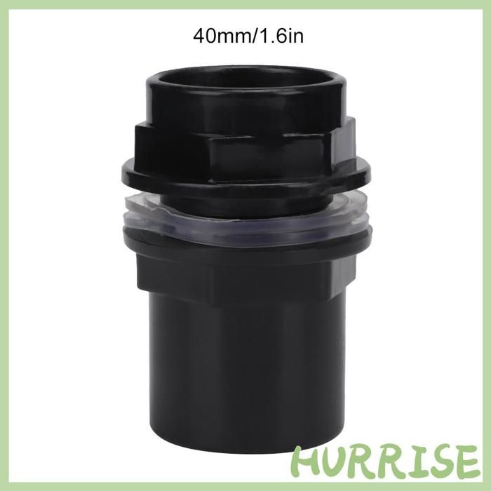 Garosa Connecteurs daquarium (40 Mm) 5 Pièces PVC Aquarium Tuyau Deau Joint Tube Droit Connecteur Fish animalerie aquarium