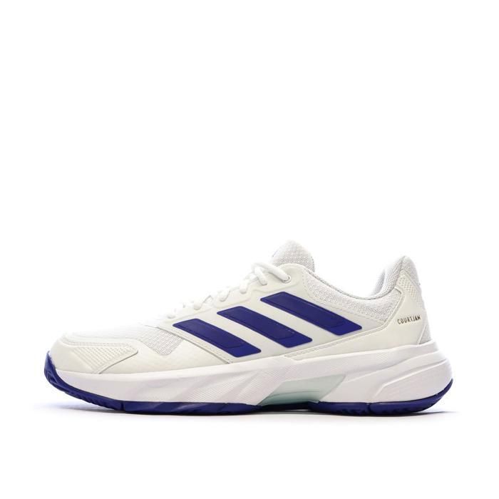 Adidas Baskets Blanches/Bleu Homme Adidas Courtjam
