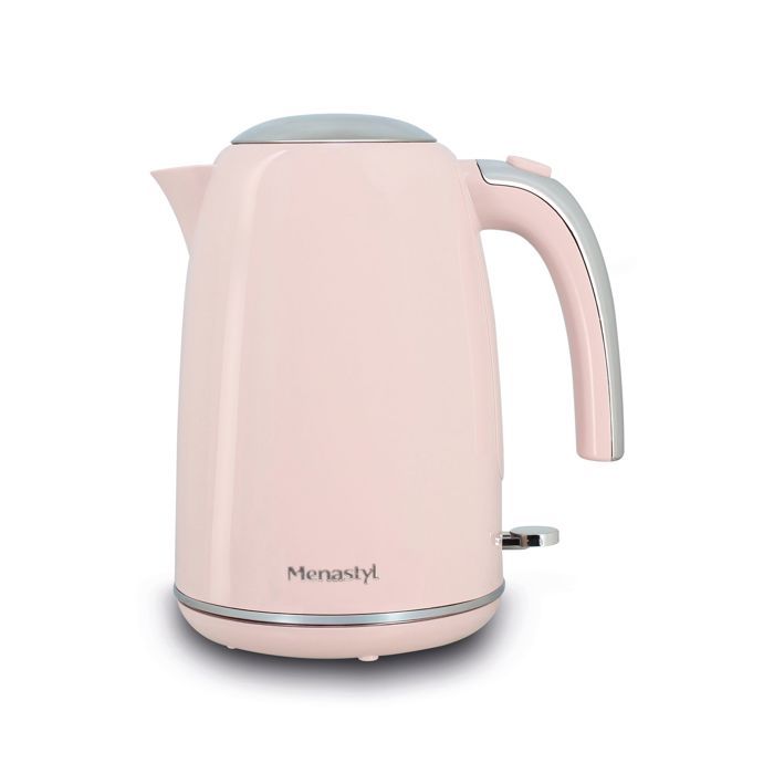 Bouilloire retro 1.7l en acier inoxydable rose Bouilloire retro 1.7l en acier inoxydable rose