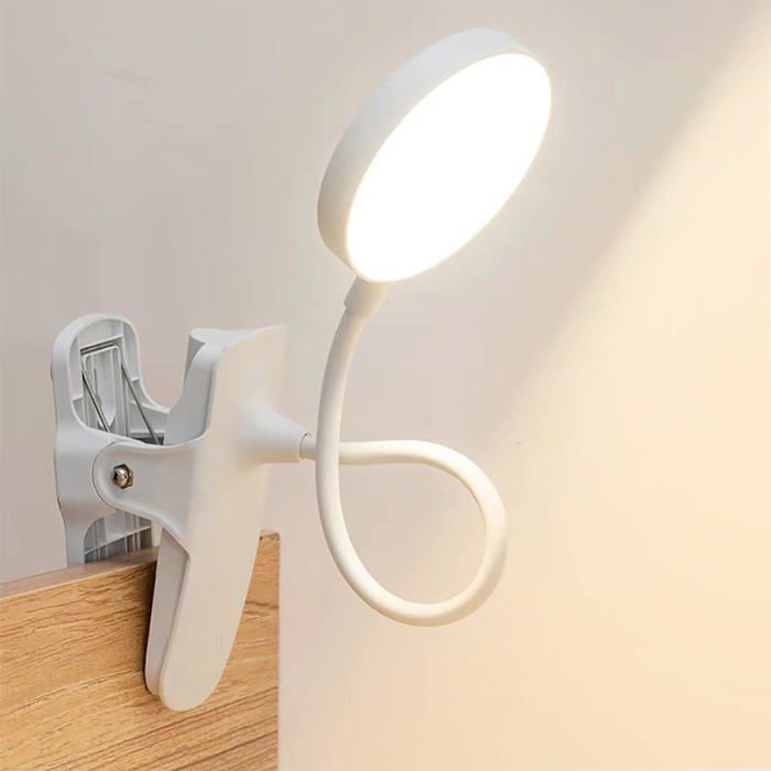 Lampe de lecture - SONGHUI - Mini portable - Pince ou fixation murale - 3 températures & 3 intensités - Rechargeable USB