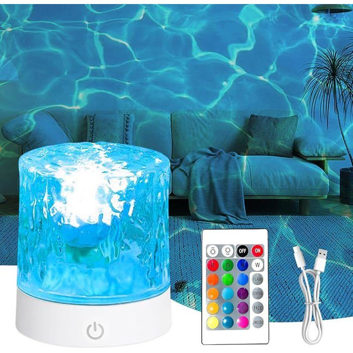 Lampe Océan 16 Couleurs USB Rechargeable Projecteur Ciel Étoilé Décoration Chambre