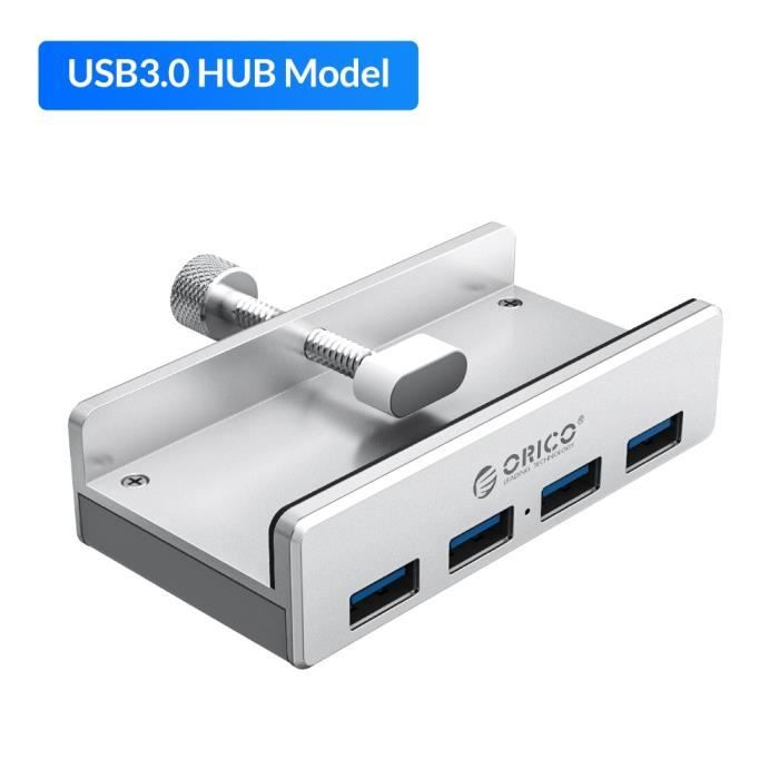 Hub USB Silver HT 17123 Blanc/Gris Gris foncé main image 0