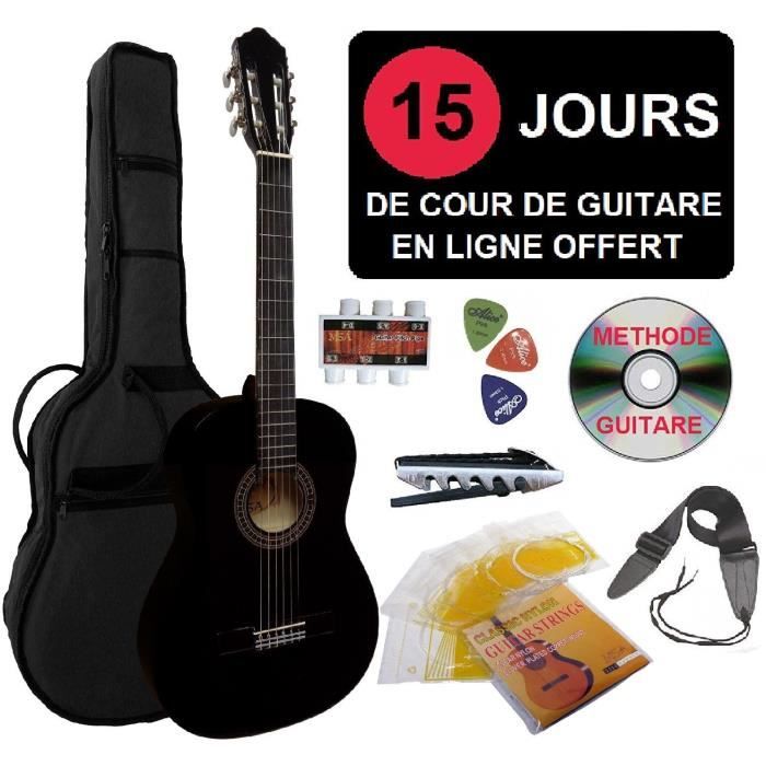 Accessoires Guitare Débutant Pack Guitare Classique 1/2 Pour Enfant 6-9 Ans - Bleu Avec 7 Accessoires Guitare 6-9 Ans - 4
