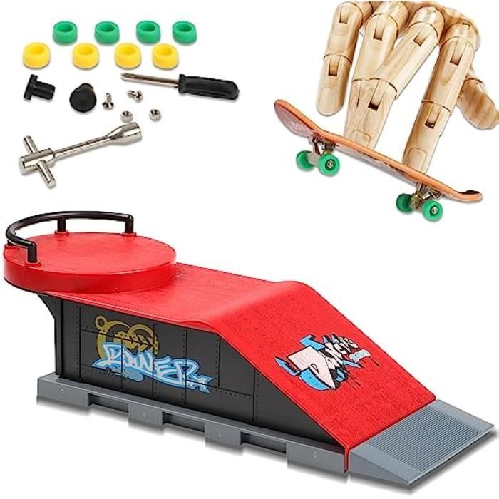ideallife - Finger Skate - Mini Finger Skate Park Kit, Finger Skateboard  Ramp Set avec 5 Finger Board Site Skate Parties et 2 Planches à Doigts :  : Jeux et Jouets
