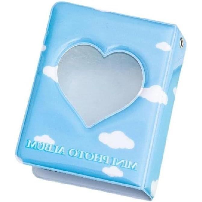 Mini Album Photo 3 Pouces - 40 Poches Pour Photos Kpop, Avec Pendentif Mignon (Mauve)
