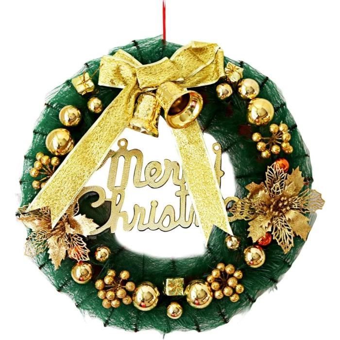 Couronnes De Noël Pour Porte D'Entrée Décorations De Vacances Guirlande