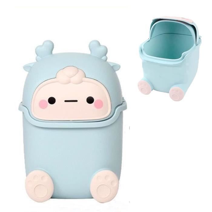 Mini-poubelle Kawaii Fraise - Petite Poubelle De Bureau, Comptoir Ou Voiture - Rose