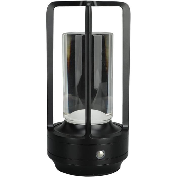 Lampe De Table Métallique Sans Fil LED - Commande Tactile, 3 Modes De Couleur (blanc, Chaud, Naturel) - Batterie 2600 MAh, Recharge USB - Noir, Argent, Or - 9