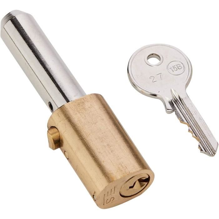 Cylindre De Serrure DENY En Acier Et Laiton, Avec 1 Clé, Neuf