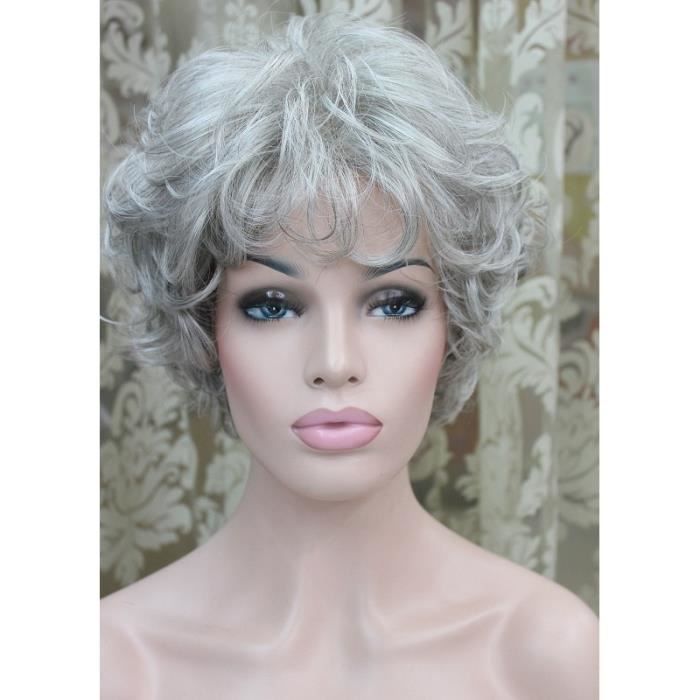perruque homme cheveux blancs