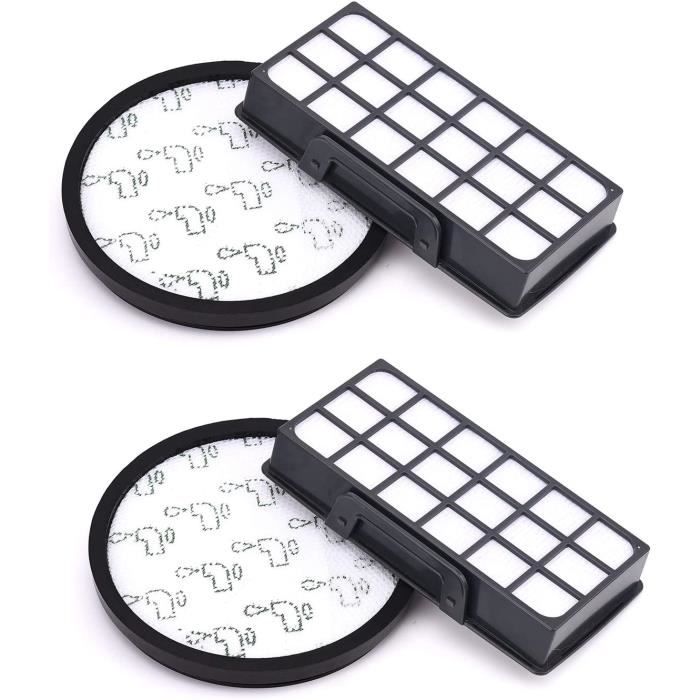 Vhbw 2x Filtro Compatibile Con Rowenta X-Trem Power Cyclonic Ro6245ea410 Ro6245pa410 Ro6252 Aspirapolvere Filtro Hepa Anallergico 77141628