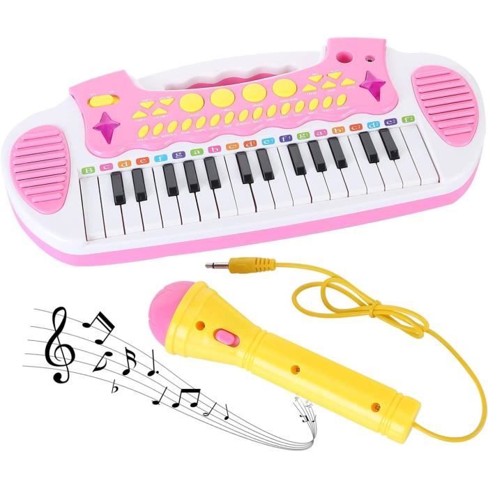Piano jouet clavier pour tout-petits Instrument de musique pour filles  Cadeau d'anniversaire 3 4 5 ans 31 touches [161] - Cdiscount Instruments de  musique