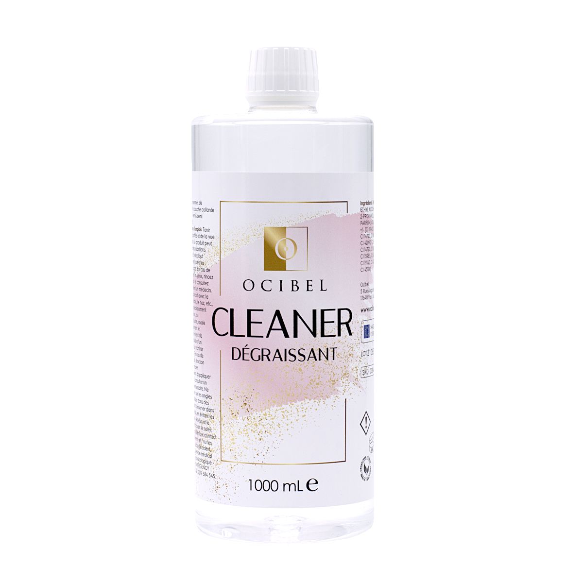 Cleaner Dégraissant Ongles Gel & Vernis Semi Permanent Vegan Free (12