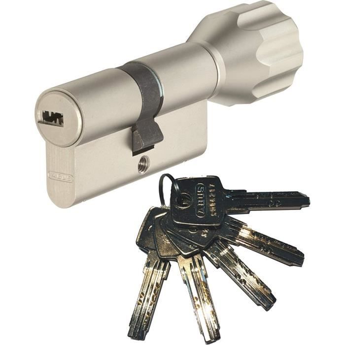 Cilindro Di Sicurezza ABUS EC550 Doppia Lunghezza - 40/60 Mm (totale 100mm), Con 8 Chiavi, Protezione Antiforatura