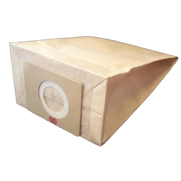 Sac Aspirateur Pour Ghibli T1/W1 (2ème Version), Wirbel, ICA/IPC/SOTECO YP1/5 - Lot De 10 Sacs Papier
