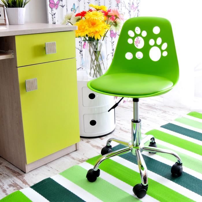 Foot pour bureau denfants vert citron pivotante réglable Chaise moderne et funky 