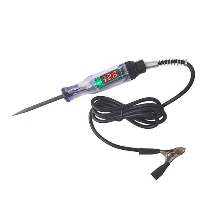 Testeur De Circuit De Automobile 3-120V Stylo De Testeur De Tension De Voiture Avec écran LCD