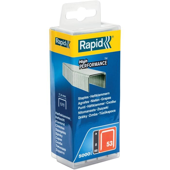 Rapid Boite De 5000 Agrafes P. 8 Mm Avec Des Pointes Affûtées