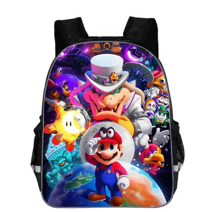 13 pouces sac à dos Sac À Dos Mario Bros Pour Enfants De La Maternelle, Pour Filles Et Garçons