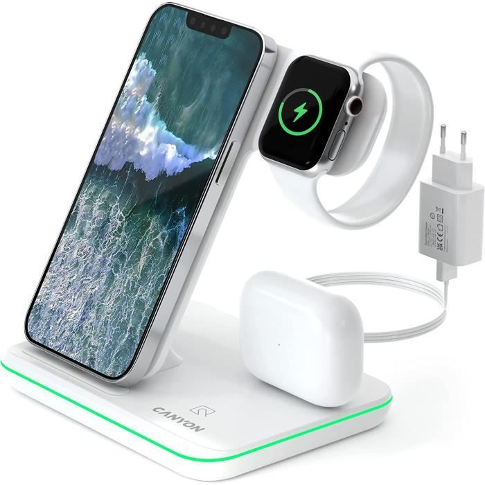 Station De Charge Apple 3 En 1 Chargeur Iphone Apple Watch Airpods