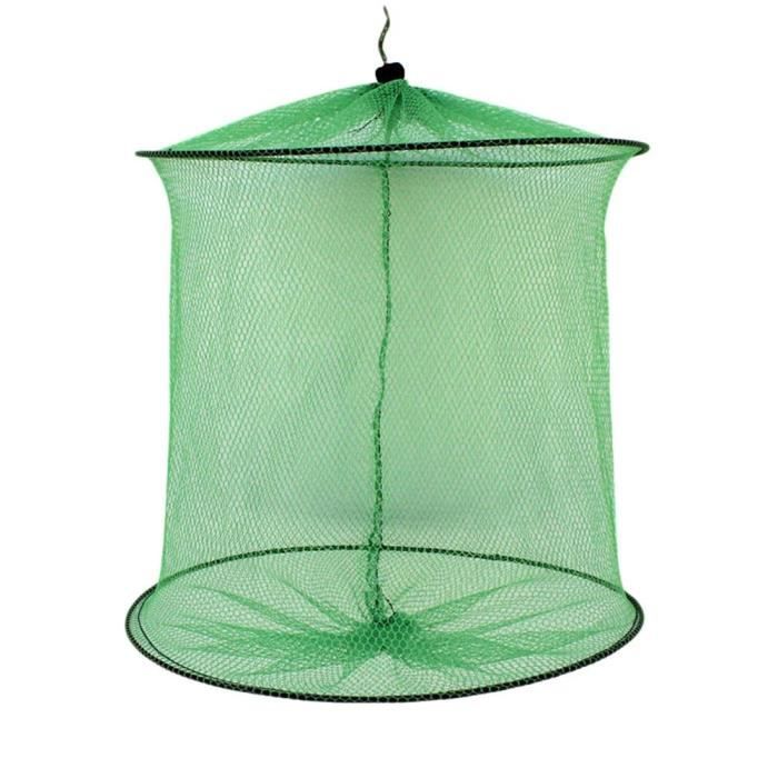 Ancien Panier De Pêche Pliable En Métal – Garde-poisson – Grande Taille, état Correct