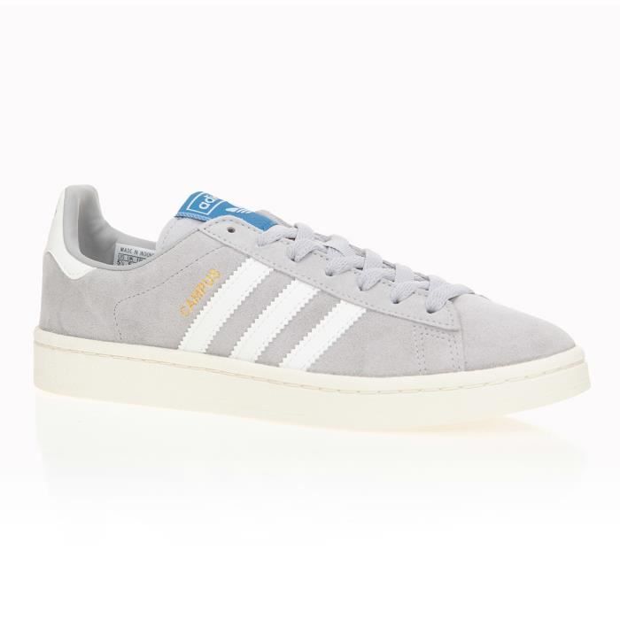 ADIDAS Baskets Campus - Femme - Gris et blanc Gris et blanc 