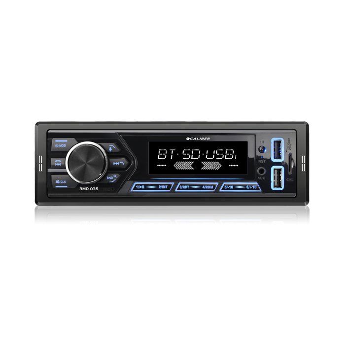 Radio Bluetooth Voiture, GOHHDL Autoradio avec Prise de Charge de Type C, Radio Voiture 1DIN avec FM Bluetooth Mains Libres, 7 Couleurs, USB/U Disk/ AUX/SD, SWC, EQ, Affichage de l'heure