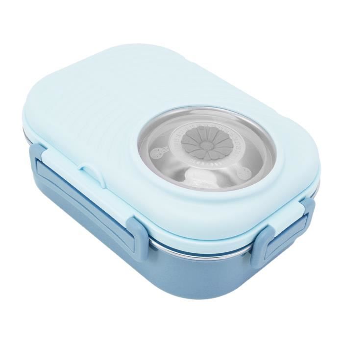 IRenXiao Boîte Bento Inox 800ml - Sans BPA, Compartiments Amovibles - Pour Enfants Et Adultes