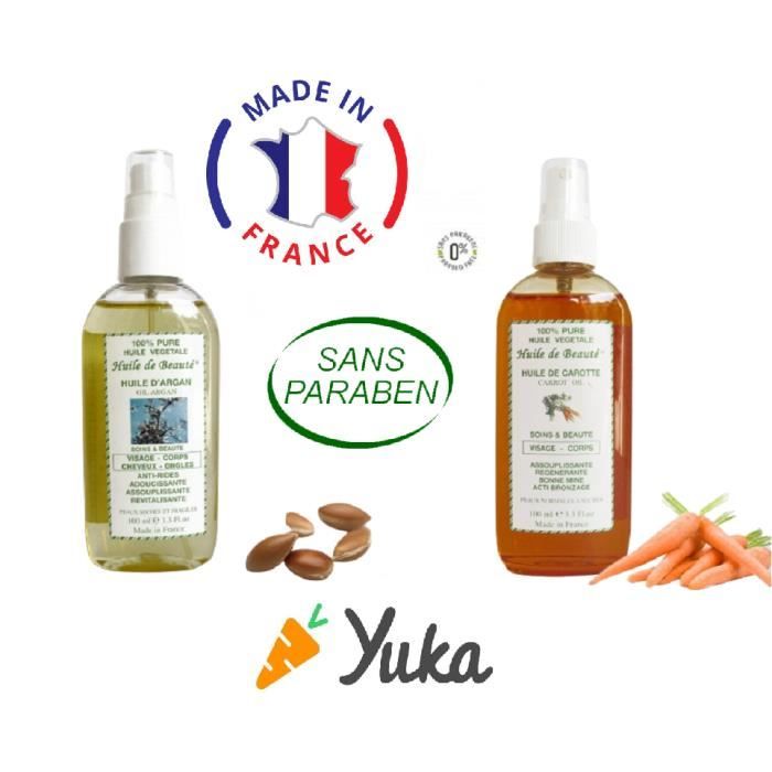 Huile Pour Le Teint Clarifiante Carotte Envi A2 - 125ml, Combinaison Sérum/huile, Fabriqué En France