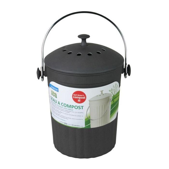 Seau à compost EDDINGTONS Bambou 4,5 L Double filtre charbon — free download