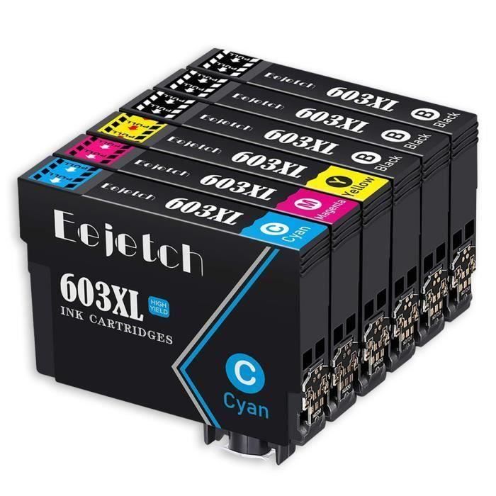 Cartouche 603 compatible pour imprimante epson xp2100 (noir-cyan