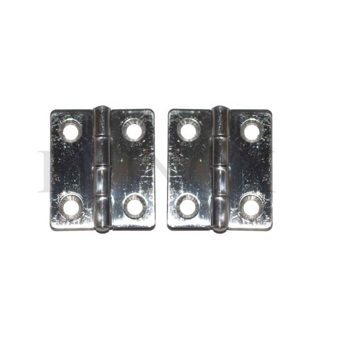 Lot De 2 Charnières Inox 316 FP INOX – 150x28mm épaisseur 4mm (Ref 3883015X2)