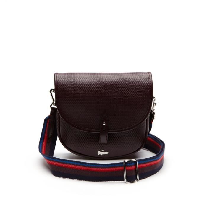Lacoste - Sac bandoulière à rabat Chantaco (nf2259xc) bdx 972 taille 21 cm  - Achat / Vente Lacoste - Sac bandoulière à - Cdiscount