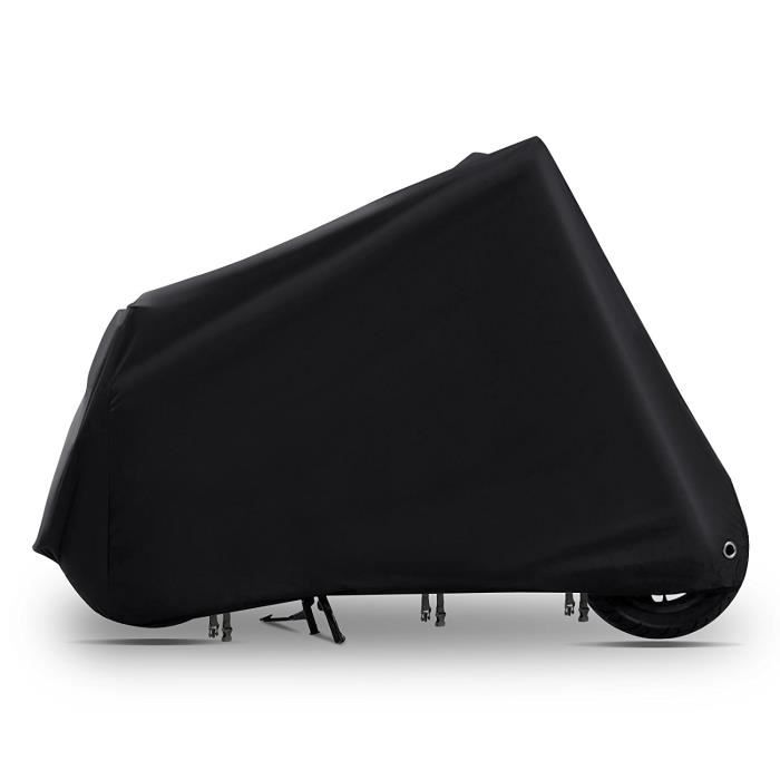 taille: L couleur: noir et rouge Housse de moto de protection ext/érieure int/érieure 190T 210D Protection solaire /étanche /à la pluie Housse de pluie pour moto et