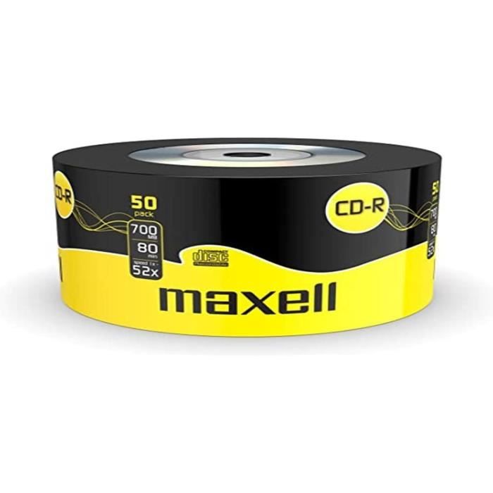 Maxell CD-R 80XL 52x 50 Pack - CD-R 80 Xl 52x Shrink de 50 - Sony NP-BX1