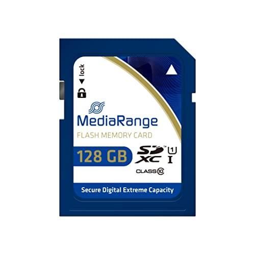 Mémoire Flash - MEDIARANGE - MR969 - 128 Go - SDXC - Classe 10 - Vitesse 80 Mo/s