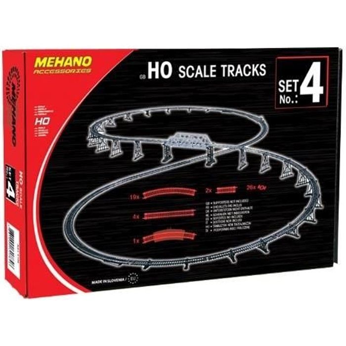 Coffret de rails MEHANO - Modèle n°4 - 52 pièces - Monde miniature  ferroviaire - Garçon - A partir de 8 ans - Cdiscount Jeux - Jouets