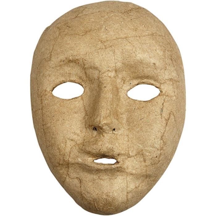 Masque visage enfant en papier mâché - 12,5 x 17,5 cm - Cdiscount