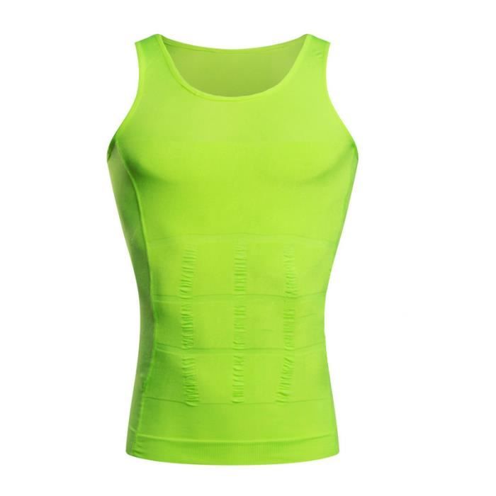 Debardeur Homme,Gaine Homme Slim Ventre Plat Minceur Fitness Débardeur