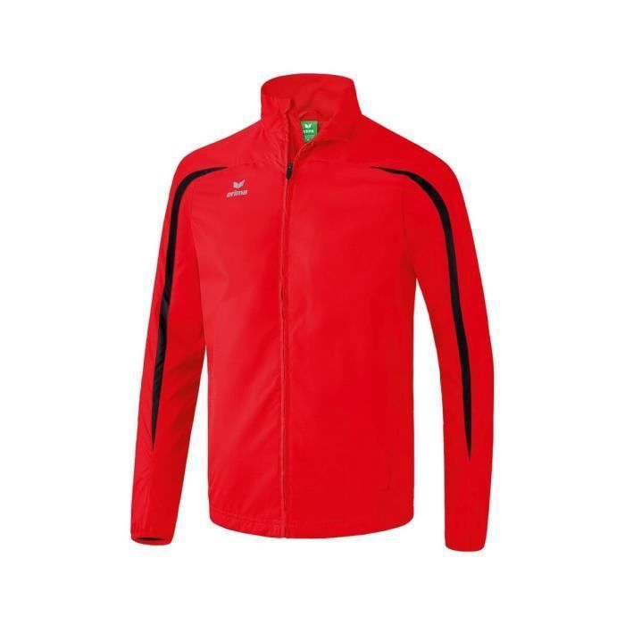 Veste de Running Enfant - ROUGE-NOIR - Respirant - Imperméabilité