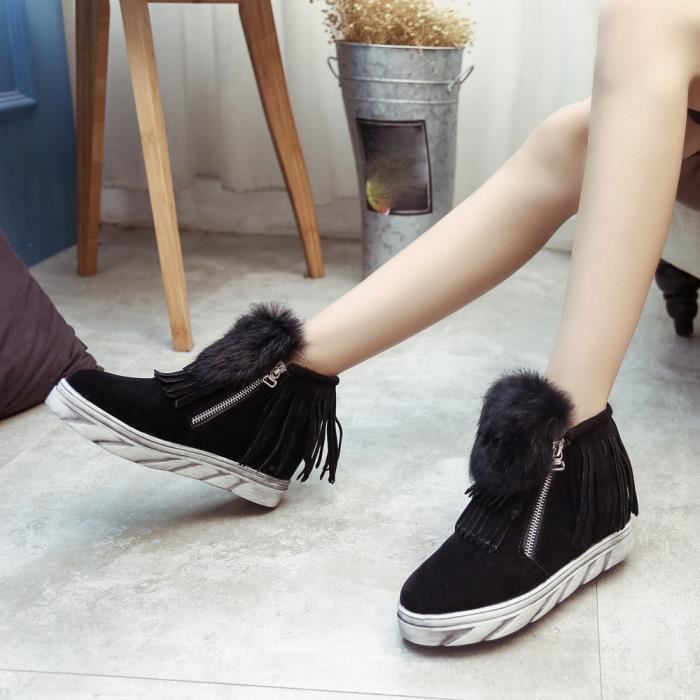 botte hiver femme fourrure